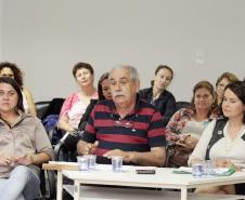 Secretária da Família e Desenvolvimento Social e presidente do Provopar Estadual, Fernanda Richa, participa da reunião da CIB.Foto:Rogério Machado/SEDS